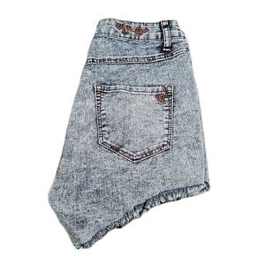 VIP Jean Shorts Shorts‎ Distressed Blue Denim Women's SIZE 7/8